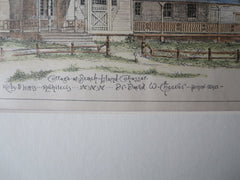 Beach Island Cottage, Cohasset, MA, 1881, Original Plan. Kirby & Lewis