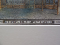Central Falls Baptist Church, Providence, RI, 1878, Original Plan