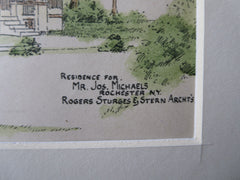 J. Michaels House, Rochester, NY, 1890, Original Plan. Rogers, Sturges & Stern