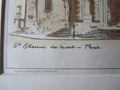 St. Etienne, Paris, 1881, Original Plan. Maxwell Wrigley