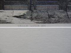 Grille Louis, Lord James Duncan, Paris, France, 1890. Original Plan