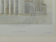 Madison Square Presbyterian Church, New York, NY, 1905, Original Plan