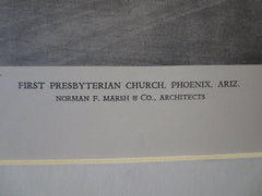 First Presbyterian Church, Phoenix, AZ, Norman F. Marsh & Co., 1929, Lithograph