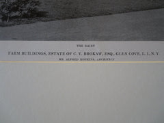 C.V. Brokaw Estate, Dairy, Glen Cove, L.I., NY, Alfred Hopkins, 1916, Lithograph