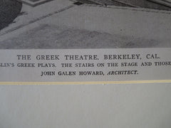 Greek Theatre, Berkeley, CA, John Galen Howard, 1919, Lithograph