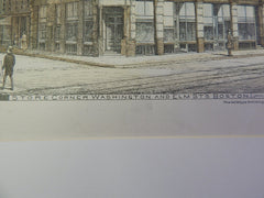 Store, Washington & Elm Streets, Boston, MA, 1884, John Fox, Original Plan