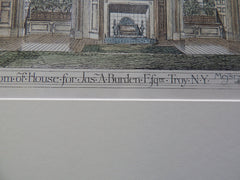 Dining Room, House for James Burden, Troy, New York, 1880, Original Plan