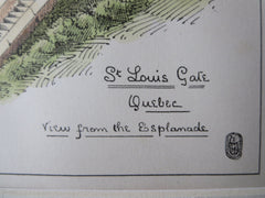 St. Louis Gate, Quebec, Canada, 1879, Original Plan