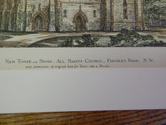 All Saints Church, Finchley Rd NW, UK, 1884, Christopher & White, Original Plan