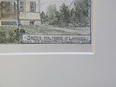 House, Lawrence, MA, 1880, William Richardson, Architect, Original Plan