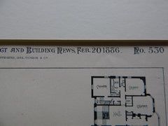 Robert Simpson House, Bloor Street E, Toronto, 1886. Langley & Burke, Original