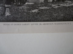 George Oakley Totten House, Washington DC, G. Oakley Totten, 1921, Lithograph