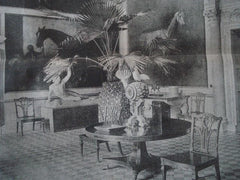 Entrance Hall: Althorp Park,  Northhampton, England, 1893. Photogravure