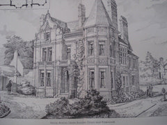 House Acock's Green Building Estate, Birmingham, England, 1890. Essex & Nichols