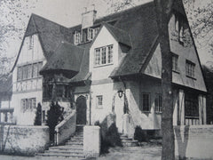 Frank Nellis House, Evanston, IL, Russell S. Walcott, 1924, Lithograph