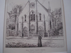 Restoration: Holy Trinity Church, Reading, England. 1890. Geo. W. Webb