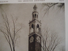 IRA Allen Chapel: University of Vermont, Burlington VT, 1927. Wm. Mitchell Kendall