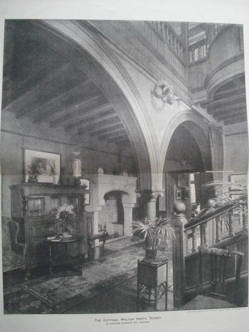 Interior: Cottage, Walton Heath, Surrey, England, 1893. B. Vaughan Johnson