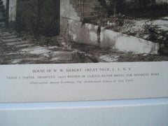 House of W. W. Siebert, Great Neck, Long Island NY, 1927. Frank J. Foster. Lithograph