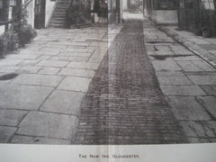 New Inn in Gloucester, England, 1893. Photogravure