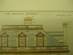 House of Mrs. L. S. Howard in Buffalo NY. 1909. Green & Wicks. Original Plan