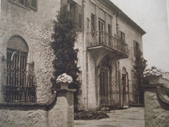 House of A. K. Bourne, Greens Farms CT, 1927. Goodwillie & Moran. Lithograph