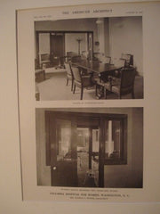 Interior: Columbia Hospital for Women, Washington DC, 1916. Nathan C. Wyeth