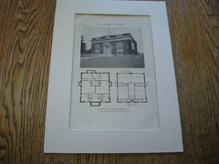 District School, Menando, NY. 1916. Walter H. Van Guysling. Lithograph