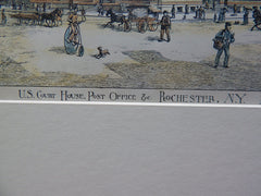 US Post Offices & Court Houses, Clarksburg WV, Rochester NY, 1886, Original Plan
