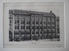The Rolandhaus, Berlin, Prussia, 1904. L. Walther. Lithograph