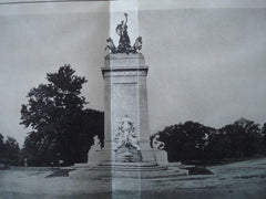 National Maine Monument, Central Park in New York NY, 1913. H. Van Buren Magonigle