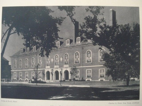 Library, University of Illinois in Urbana IL, 1927. Charles A. Platt. Lithograph