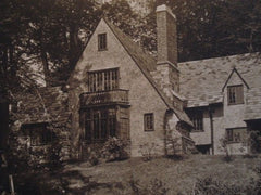 House of J. M. Hawkins, Montclair NJ, 1926. C. C. Wendehack. Lithograph
