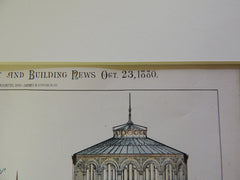 National Museum, Washington DC, 1880, Cluss & Schulze, Original Plan