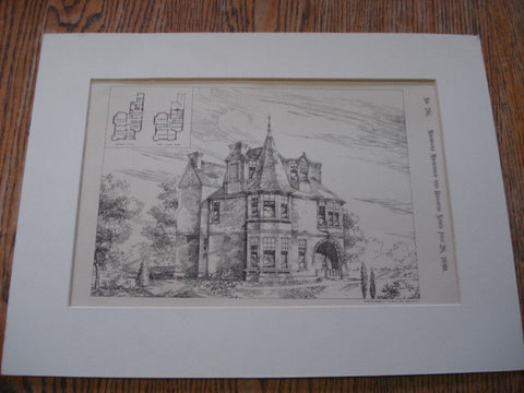 House For Mr. George Everett, Hampton-On-Thames, England, 1890. Herbert Knight