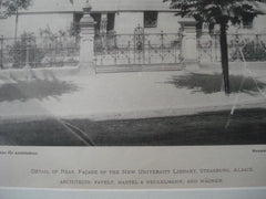 University Library, Strasburg, Alsace, 1897. Pavelt, Hartel & Neckelmann,  and Wagner
