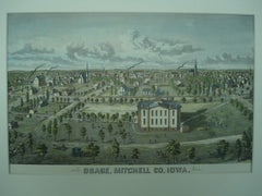 Scene of Osage, Mitchell County IA. Andreus Atlas, 1874