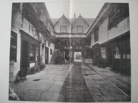 New Inn in Gloucester, England, 1893. Photogravure