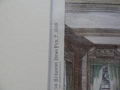 Dining Room, House for James Burden, Troy, New York, 1880, Original Plan
