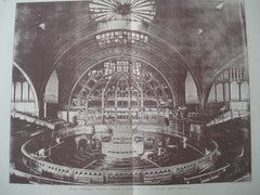 Interior:  Peddie Memorial Baptist Church, Newark NJ, 1891. W. Halsey Wood. Photo