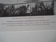 Foreign Arts Building: Panama-California Exposition, San Diego CA, 1915. Frank P. Allen Jr.