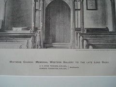 Minterne Church, England, 1897. A. H. Ryan Tennison, Edward Thornton. Photogravure