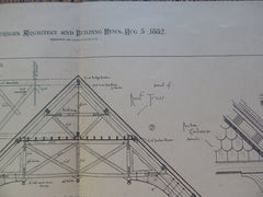 Church, South Orange, New Jersey, Rossiter & Wri, Architect, 1882, Original Plan