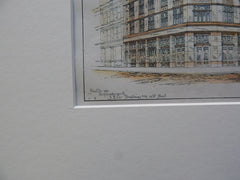 Sketch of SE Corner of Broadway & 22nd Street, New York, 1886, Original Plan