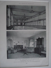 Thayer Hotel,  West Point NY, 1926. Caughey & Evans. Lithograph