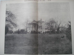 White Lodge: Garden Front, Richmond, Surrey, England, 1893. Photo