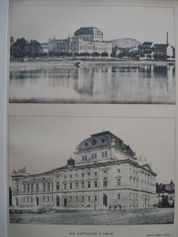 New Stadttheater in Zurich, Switzerland, 1895. Fellner & Helmer. Photo