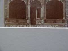 Store and Apartment, Pearl Street, NY, 1880, Potter & Robertson, Original Plan