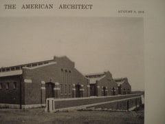 Stable: Armory For Mounted Troops, Boston MA, 1916. James E. Mclaughlin. Lithograph