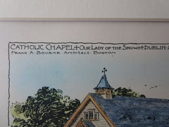 Our Lady of the Snows, Dublin, NH, 1904, Original Plan. Frank Bourne
